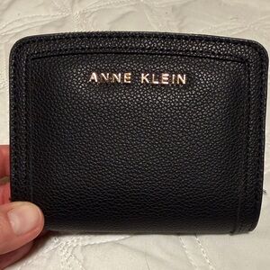 Anne Klein Black Pebbled Wallet